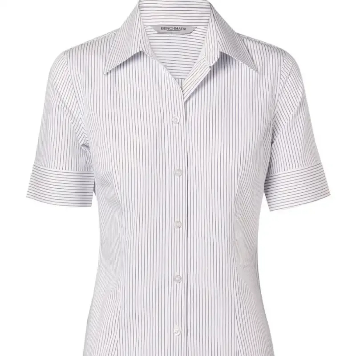 Picture of Winning Spirit, Ladies Ticking Stripe S/S Shirt